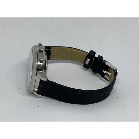 Fossil FTW5019 Women's Black Leather Silver Analog Dial Hybrid Smart Watch XX785 - Picture 9 of 12